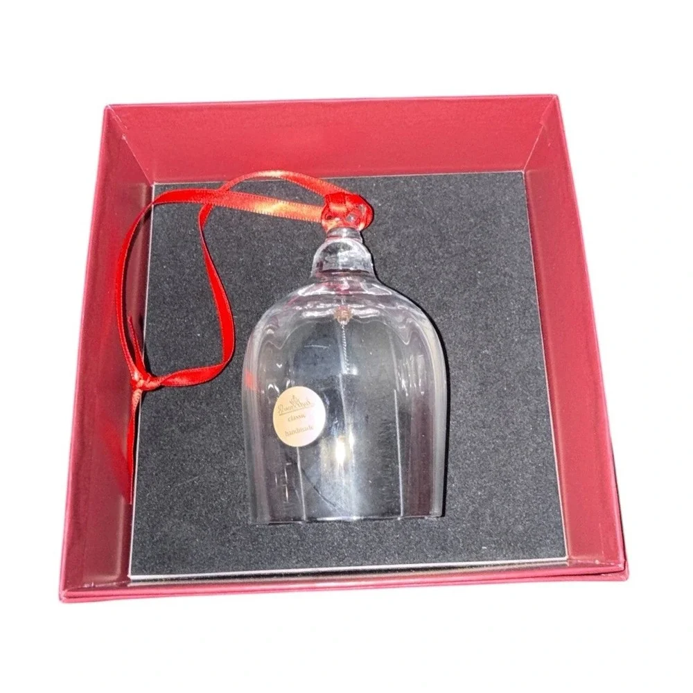 ROSENTHAL Fine Crystal Glass Bell Ornament w/ Box